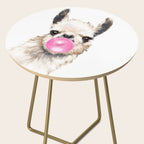Bubble Gum Sneaky Llama Side Table Gallery Image 2