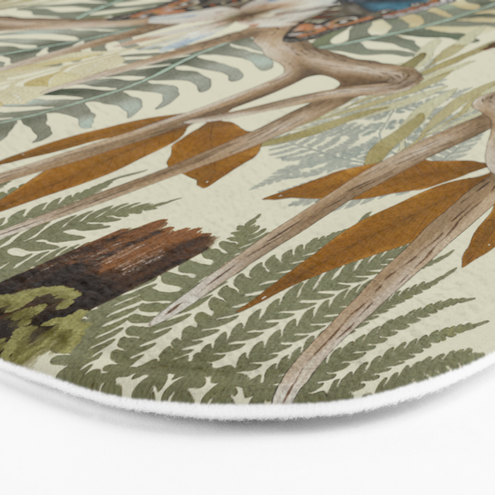 Lush boho forest C Bath Mat Gallery Image 3