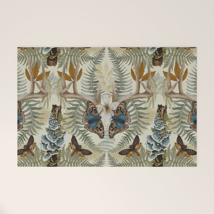 Lush boho forest C Welcome Mat Gallery Image 1