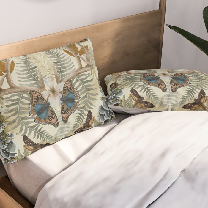 Lush boho forest C Pillow Sham Gallery Image 2