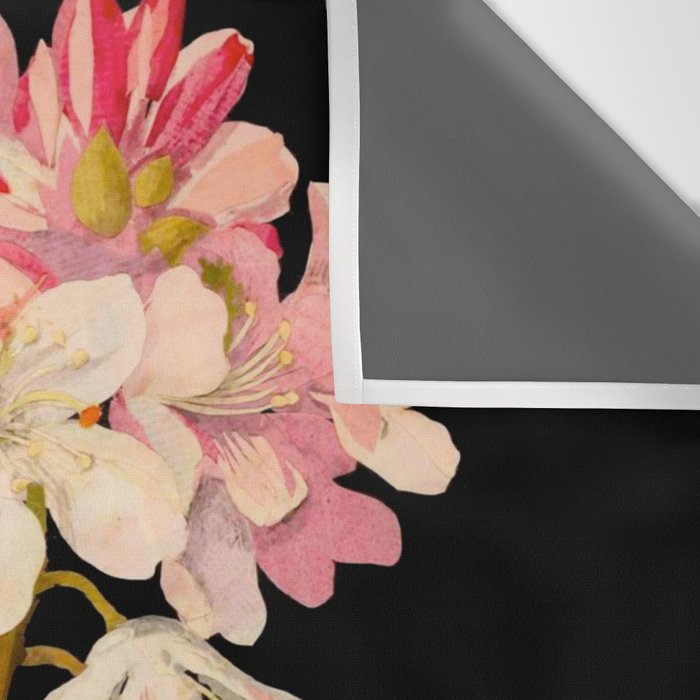 Rhododendron Maximum  by Mary Delany Paper Collage Floral Flower Botanical Paper Mosaic Vintage Scientific Plant Anatomy Wall Tapestry Gallery Image 3