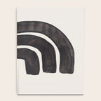 Turn Around Couple Mid Century Modern Minimalist Black Ink Painting Funky Tribal Notebook Gallery Image 4