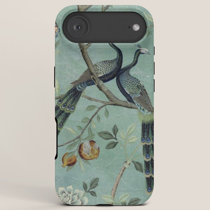 A Teal of Two Birds Chinoiserie iPhone Case Gallery Image 6