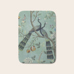 A Teal of Two Birds Chinoiserie Bath Mat Gallery Image 1