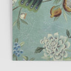 A Teal of Two Birds Chinoiserie Poster Gallery Image 3