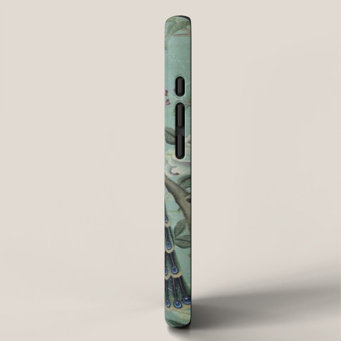 A Teal of Two Birds Chinoiserie iPhone Case Gallery Image 2