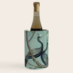 A Teal of Two Birds Chinoiserie Wine Chiller Gallery Image 1