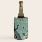 A Teal of Two Birds Chinoiserie Wine Chiller Gallery Image 3