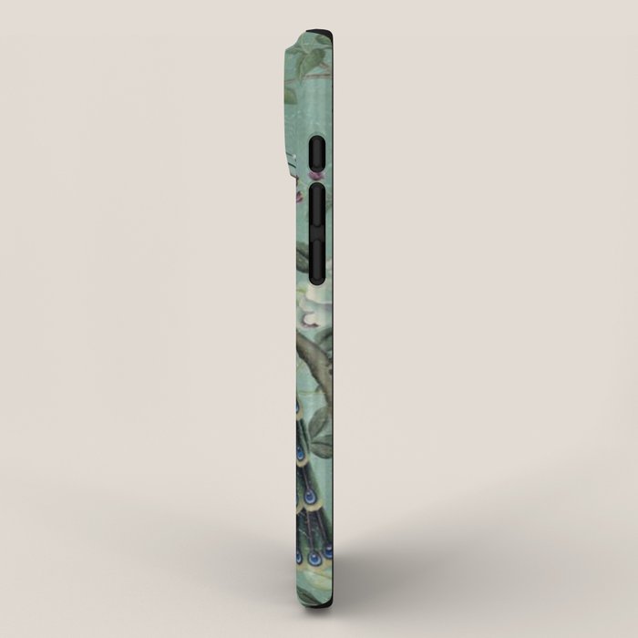 A Teal of Two Birds Chinoiserie iPhone Case Gallery Image 2