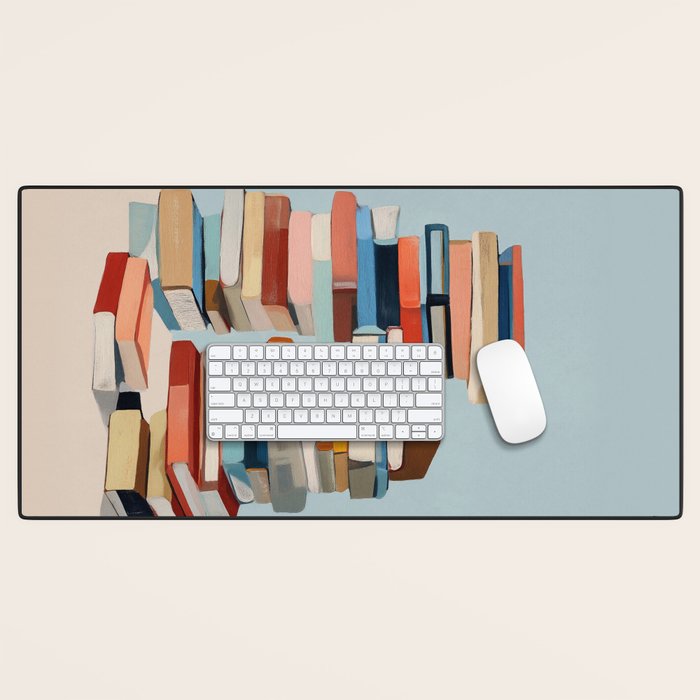 Books in Balance Desk Mat Gallery Image 1