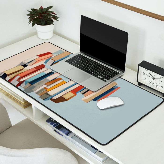Books in Balance Desk Mat Gallery Image 2