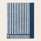 Navy White Lines Minimal Abstract Design Notebook Gallery Image 4