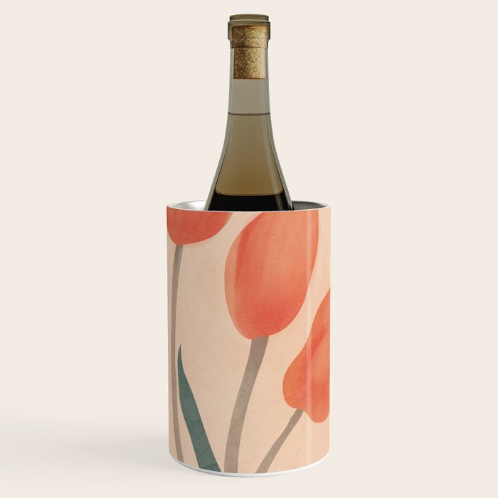 Orange Tulips Wine Chiller Gallery Image 1
