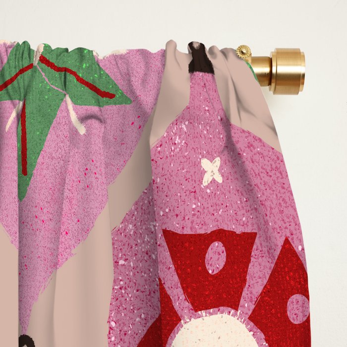 Festive Baubles Pattern Window Curtain Gallery Image 2
