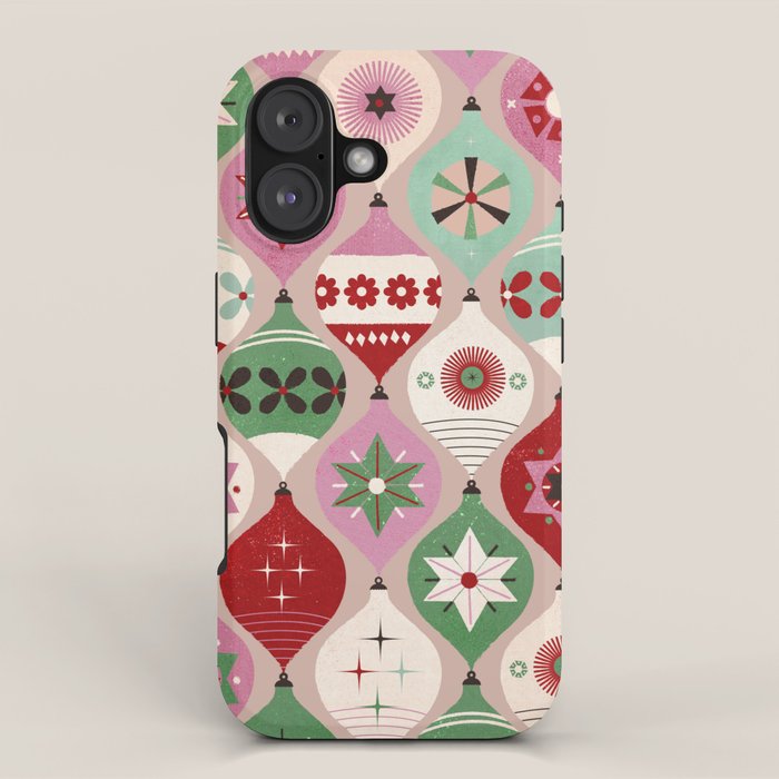Festive Baubles Pattern iPhone Case Gallery Image 1