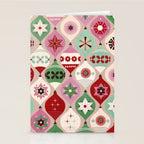 Festive Baubles Pattern Stationery Card Gallery Image 2