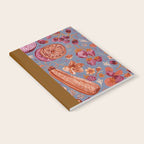 Garden Vegetables & Fresh Fruit in Grey & Rust Notebook Gallery Image 2
