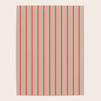 Old Fashioned Retro Christmas Stripe Pattern Vertical Pink Red Green Beige Poster Gallery Image 4