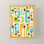 Mid Century Modern Scandinavian Pattern 245 Mini Art Print Gallery Image 1