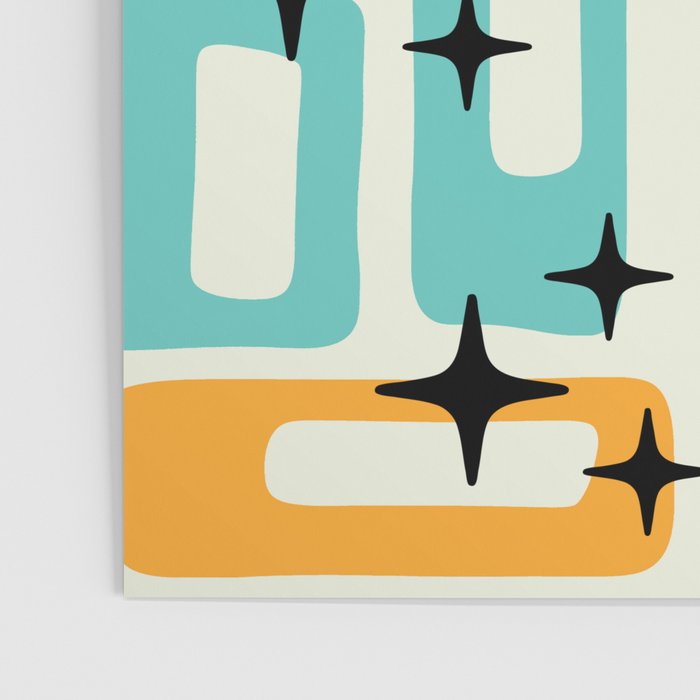 Mid Century Modern Scandinavian Pattern 245 Poster Gallery Image 3