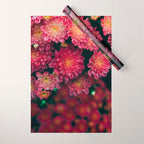 Autumn Vibes - Boho Rose Flowers Wrapping Paper Gallery Image 1