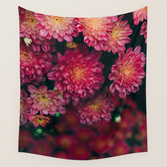 Autumn Vibes - Boho Rose Flowers Wall Tapestry Gallery Image 4