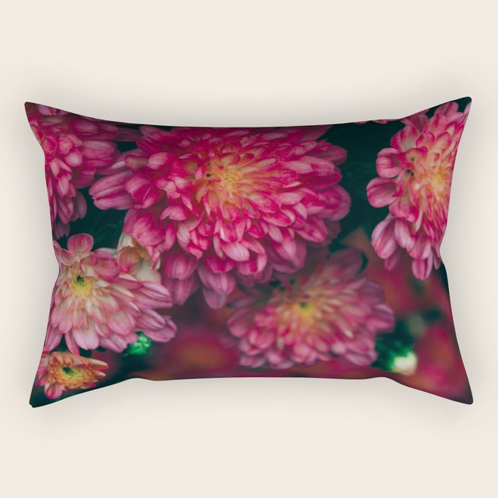 Autumn Vibes - Boho Rose Flowers Rectangular Pillow Gallery Image 1