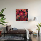 Autumn Vibes - Boho Rose Flowers Wood Wall Art Gallery Image 2