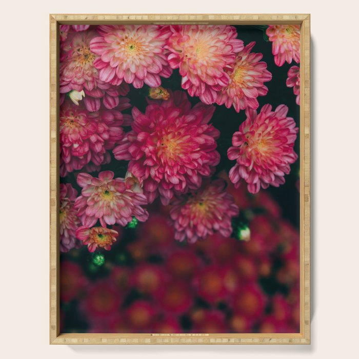 Autumn Vibes - Boho Rose Flowers Serving Tray Gallery Image 1