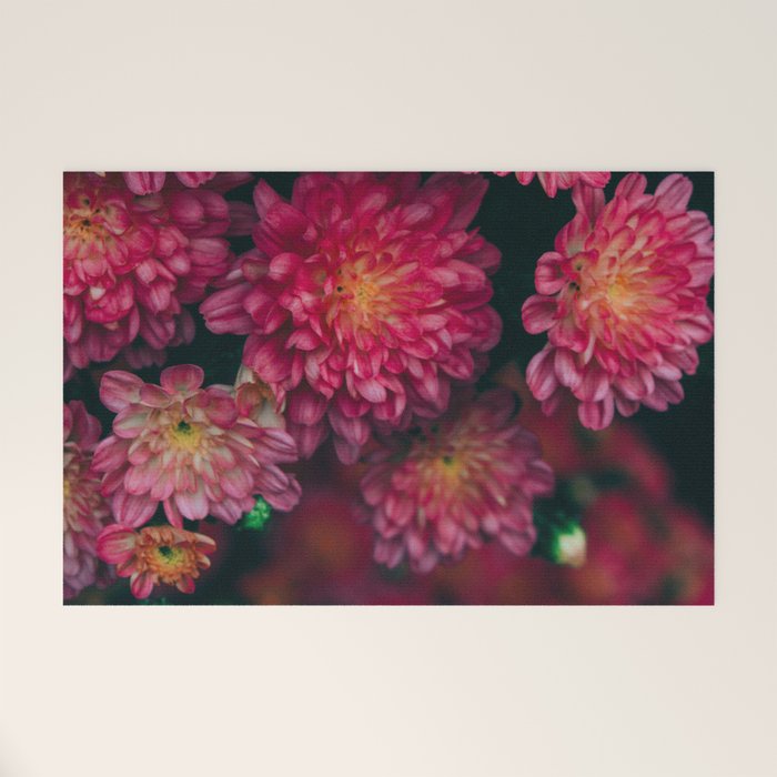 Autumn Vibes - Boho Rose Flowers Welcome Mat Gallery Image 1