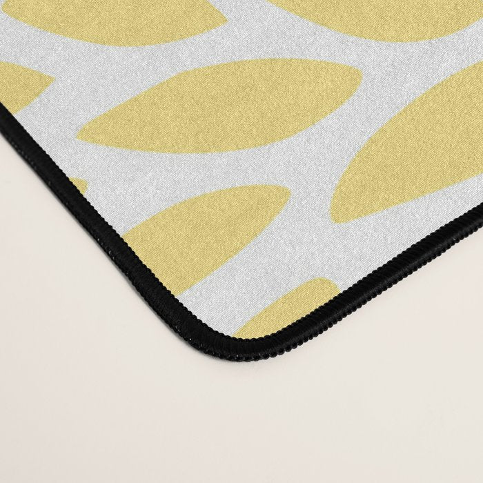 Floral and Butterflies Print, Blue and Yellow Desk Mat Gallery Image 4
