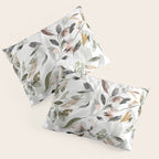 Harvest 2025 Mystic Watercolor Leaves Fall Pillow Sham Gallery Image 3