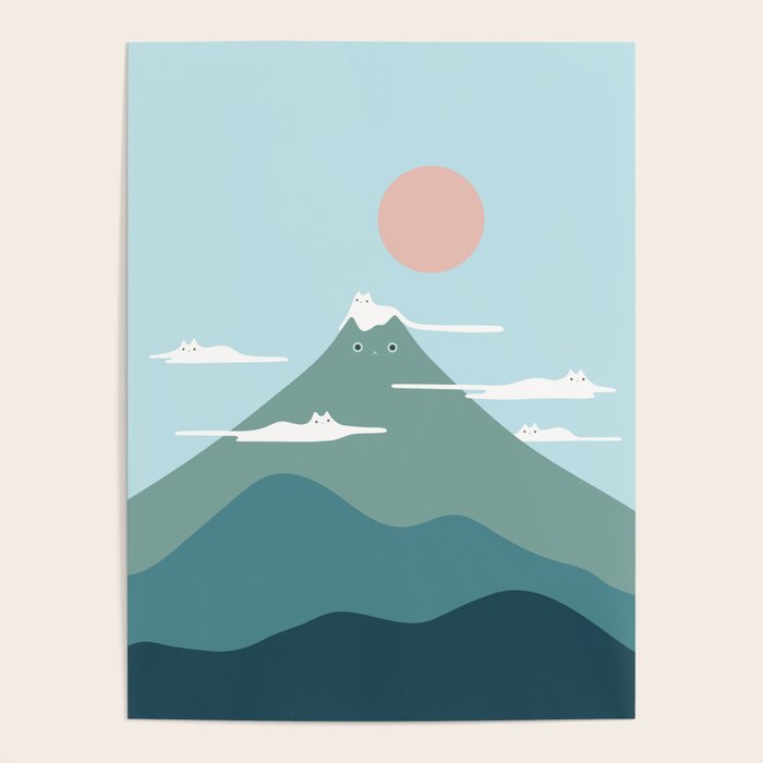 Cat Landscape 72B Poster Gallery Image 1