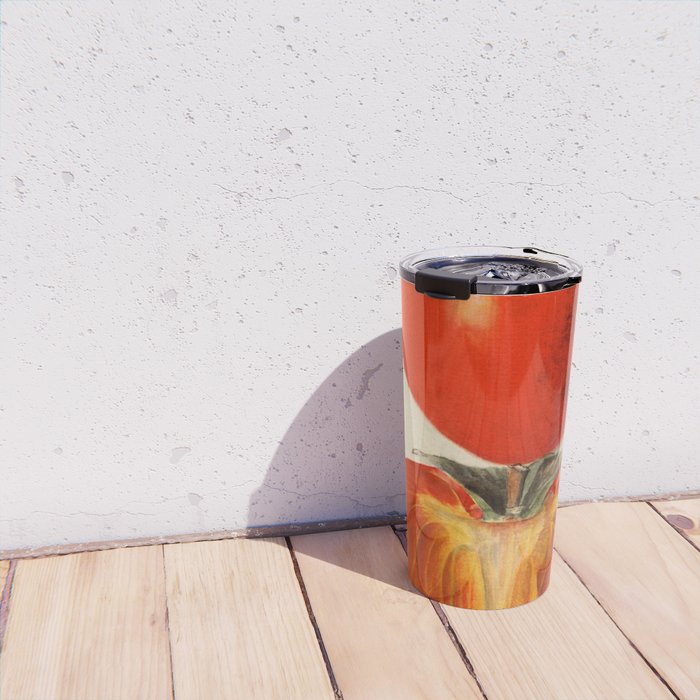 Vintage Plum Tomato Illustration Travel Mug Gallery Image 4