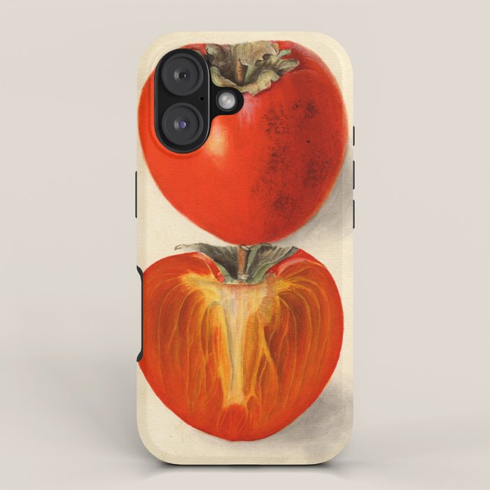 Vintage Plum Tomato Illustration iPhone Case Gallery Image 1
