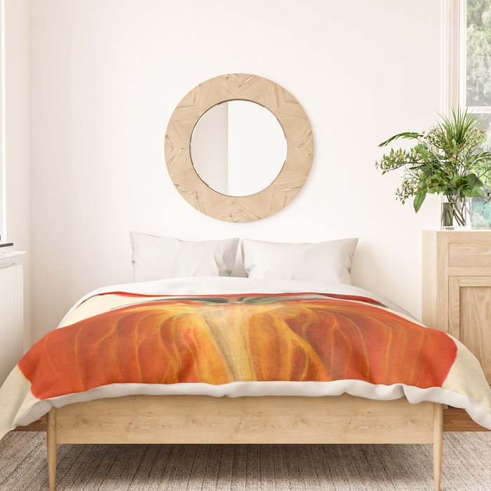Vintage Plum Tomato Illustration Duvet Cover Gallery Image 3