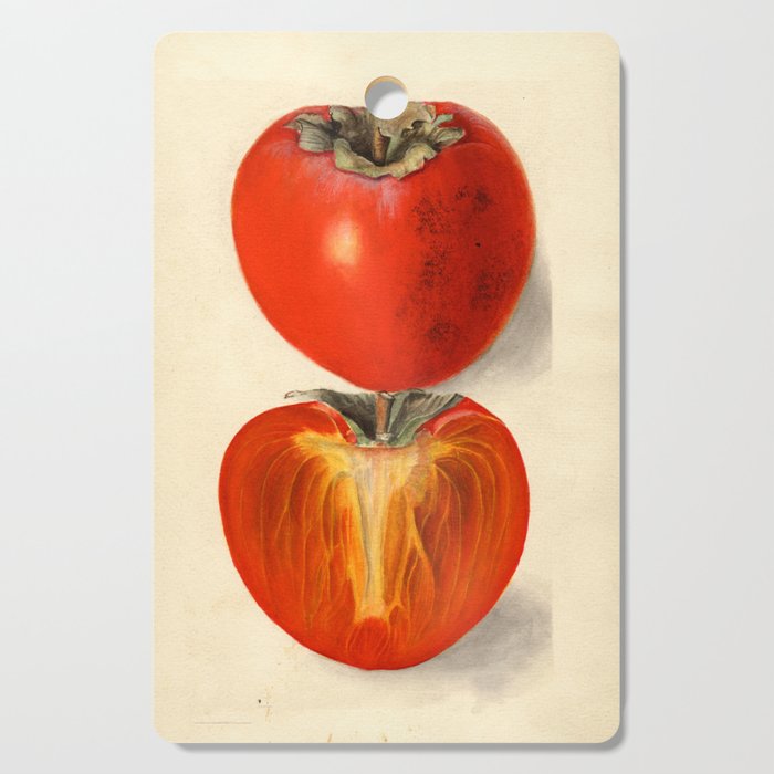 Vintage Plum Tomato Illustration Cutting Board Gallery Image 1