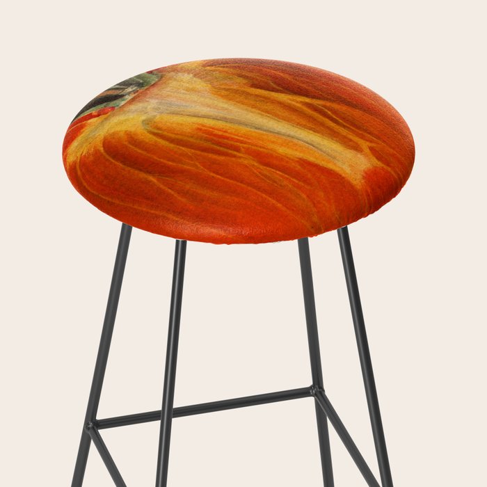 Vintage Plum Tomato Illustration Stool Gallery Image 2