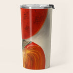 Vintage Plum Tomato Illustration Travel Mug Gallery Image 2