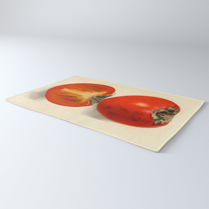 Vintage Plum Tomato Illustration Rug Gallery Image 3