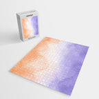 Tie dye lilac peach A Jigsaw Puzzle Gallery Image 2