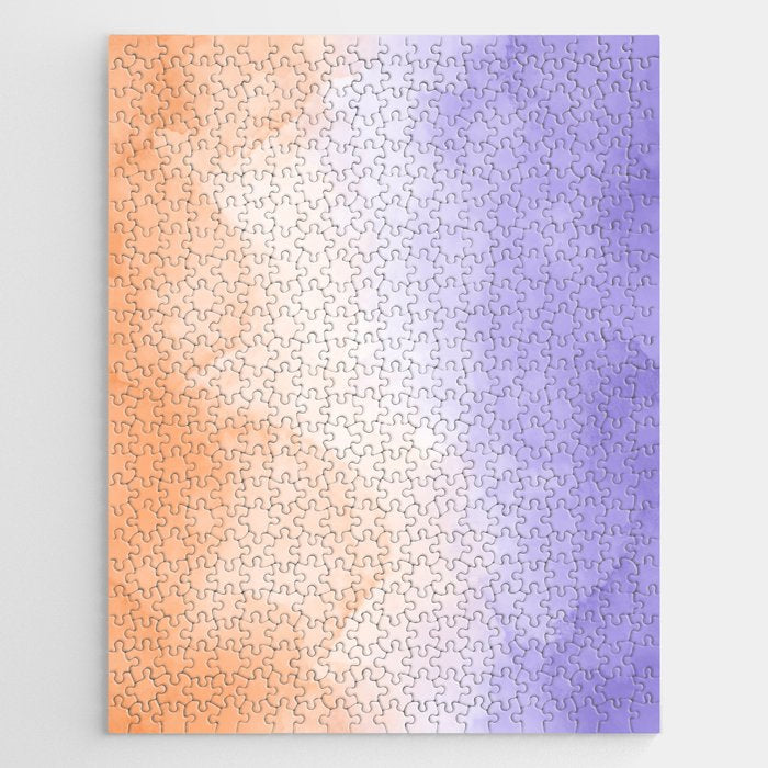 Tie dye lilac peach A Jigsaw Puzzle Gallery Image 1