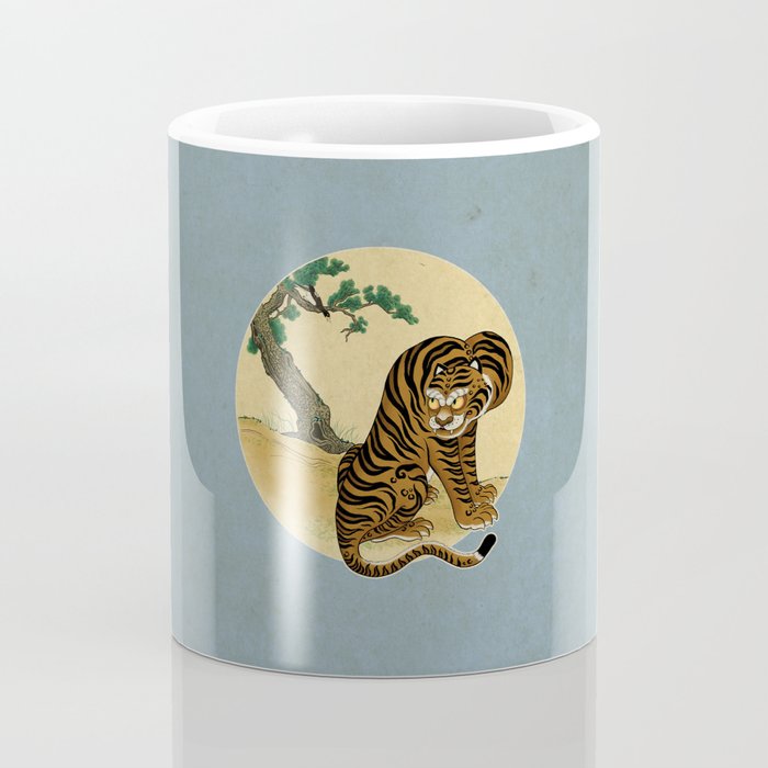 Tiger with magpie type-C : Minhwa-Korean traditional/folk art Coffee Mug Gallery Image 4