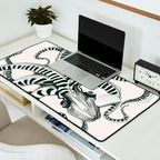 Striped Octopus Ink Drawing Desk Mat Gallery Image 2