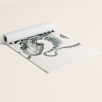 Striped Octopus Ink Drawing Yoga Mat Gallery Image 2