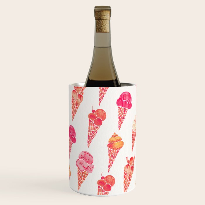 Ice Cream Cones - Pink & Peach Palette Wine Chiller Gallery Image 1
