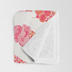 Ice Cream Cones - Pink & Peach Palette Throw Blanket Gallery Image 3
