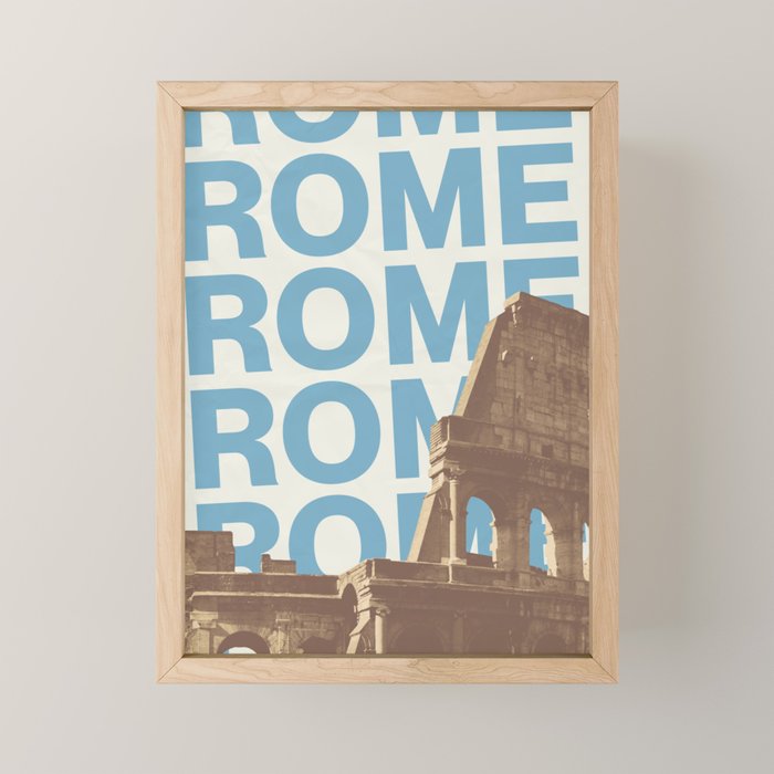 Rome, Italy \\ Poster Art Mini Art Print