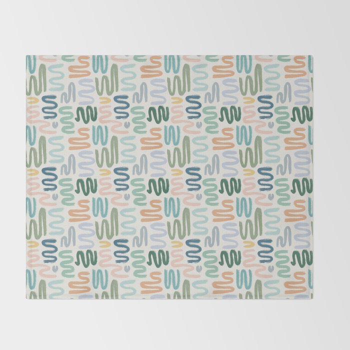 Statement Squiggles Throw Blanket Gallery Image 2