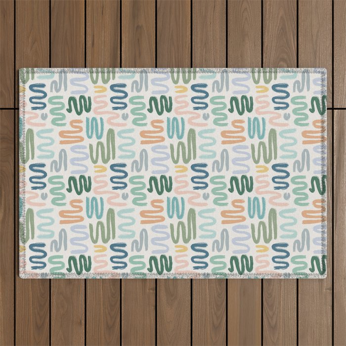 Statement Squiggles Outdoor Rug Gallery Image 1